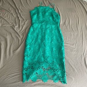 Teal Lace dress, size 6 Bisou Bisou
